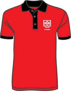 NSA Canada Red Official Ump Polo